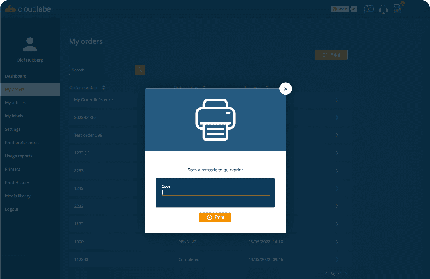 Cloudlabel - etikettsystem i molnet